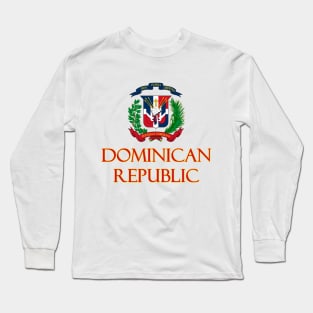 Dominican Republic - Coat of Arms Design Long Sleeve T-Shirt